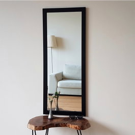 Hanah Home Espejo A203 de Marco Laminado Negro